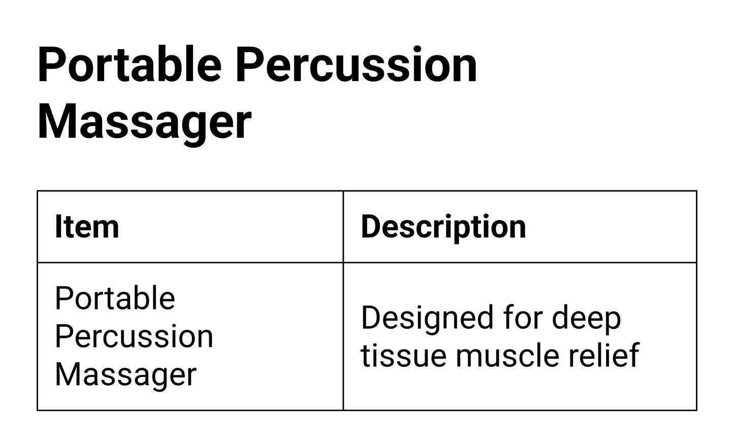 A portable percussion massager designed for deep-tissue muscle relief. πͺπββοΈ #Massager #MuscleRelief #Wellness