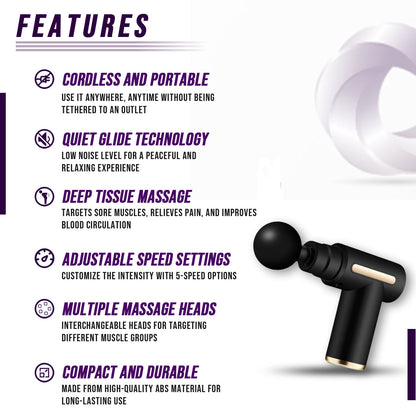 A portable percussion massager designed for deep-tissue muscle relief. 💪💆‍♀️ #Massager #MuscleRelief #Wellness